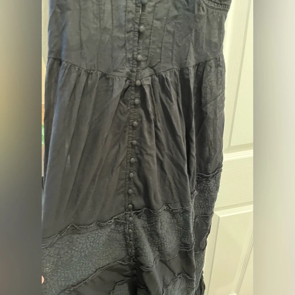 Free People Intimately Isabella Button Front Tiered Lace Maxi Slip Dress XS - Picture 10 of 13